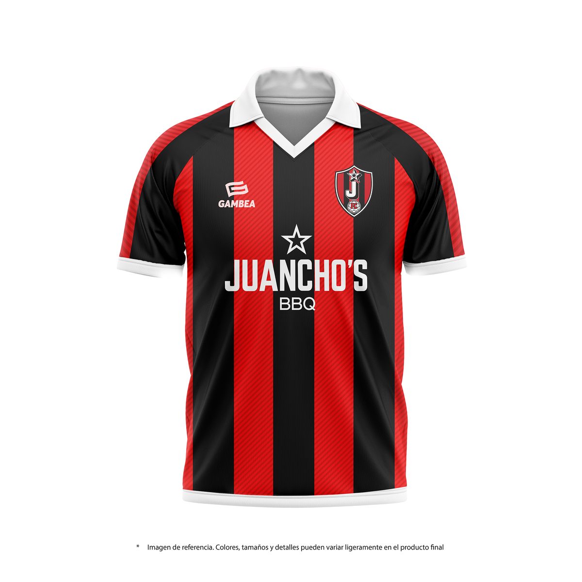 Camiseta oficial de Juanchonistas FC, diseñada con Gambea