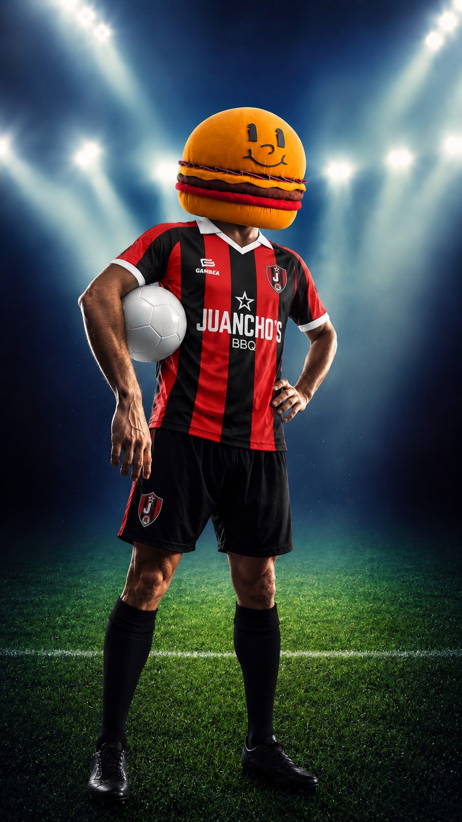 Jota, el capitán de Juanchonistas FC, con la equipación oficial